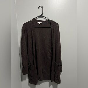 Madewell Chocolate Knit Cardigan